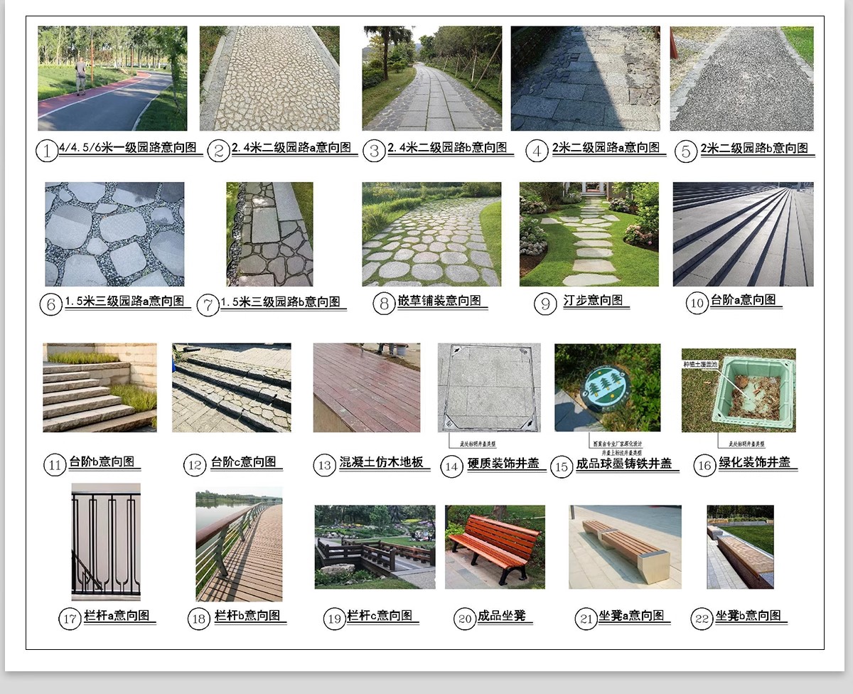图片[4]-道路铺装标准做法CAD节点大样详图景观园林通用图库地铺施工图库-大怪兽分享