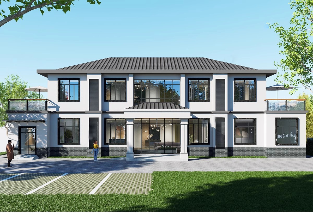 图片[4]-现代社区养老院建筑福利院疗养中心老年住宅公寓草图大师SU模型库-大怪兽分享