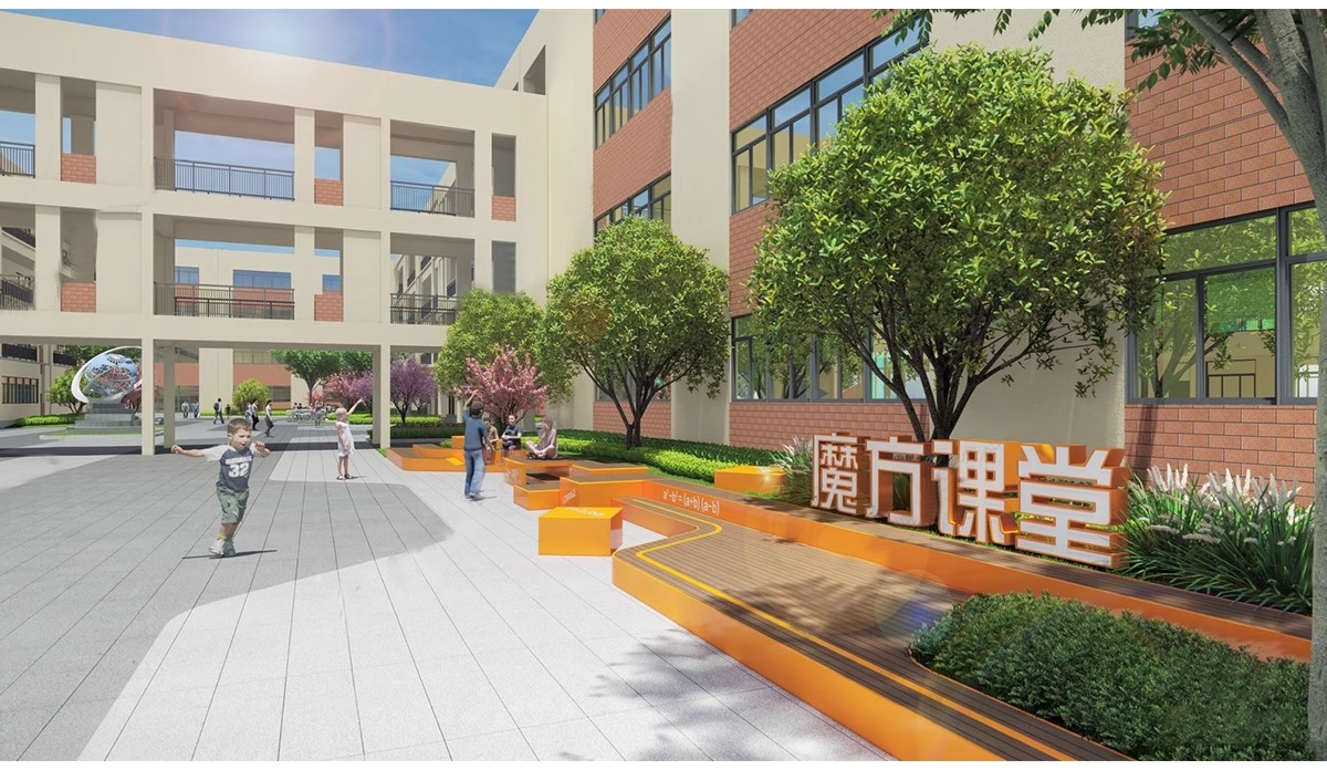 图片[5]-校园景观学校文化广场小学中学大学中庭绿地设计草图大师su模型库-大怪兽分享