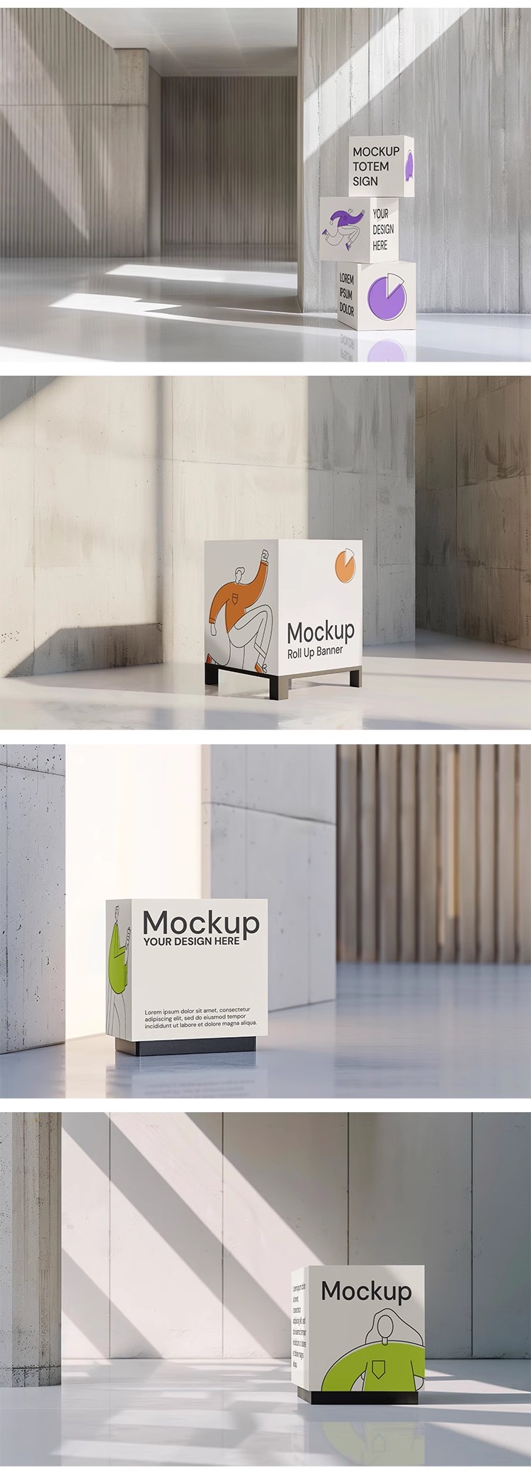 图片[5]-室内路引导视牌指示牌水牌广告海报效果展示贴图样机PSD设计素材-大怪兽分享