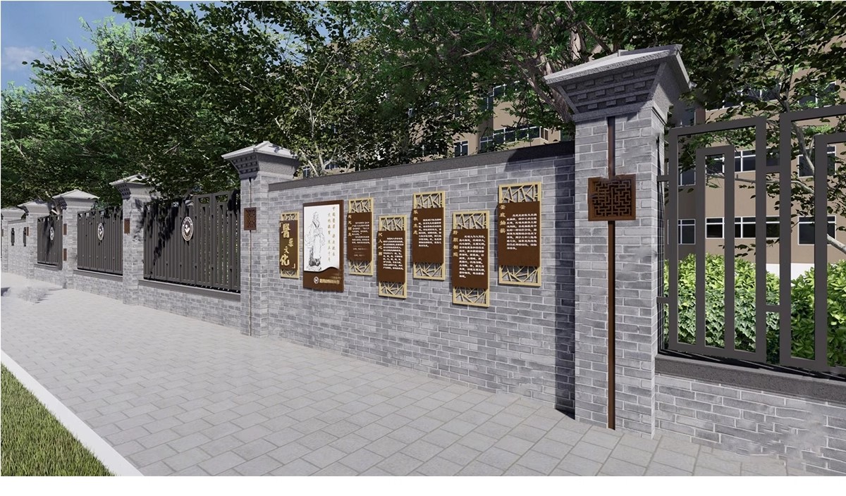 图片[5]-新中式徽派马头墙民俗建筑照壁景墙仿古建筑白山墙瓦片屋檐SU模型-大怪兽分享