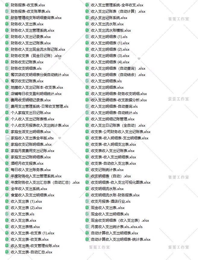 图片[2]-财务报表收入支出明细统计管理查询餐厅酒店个人企业店铺家庭饭店-大怪兽分享