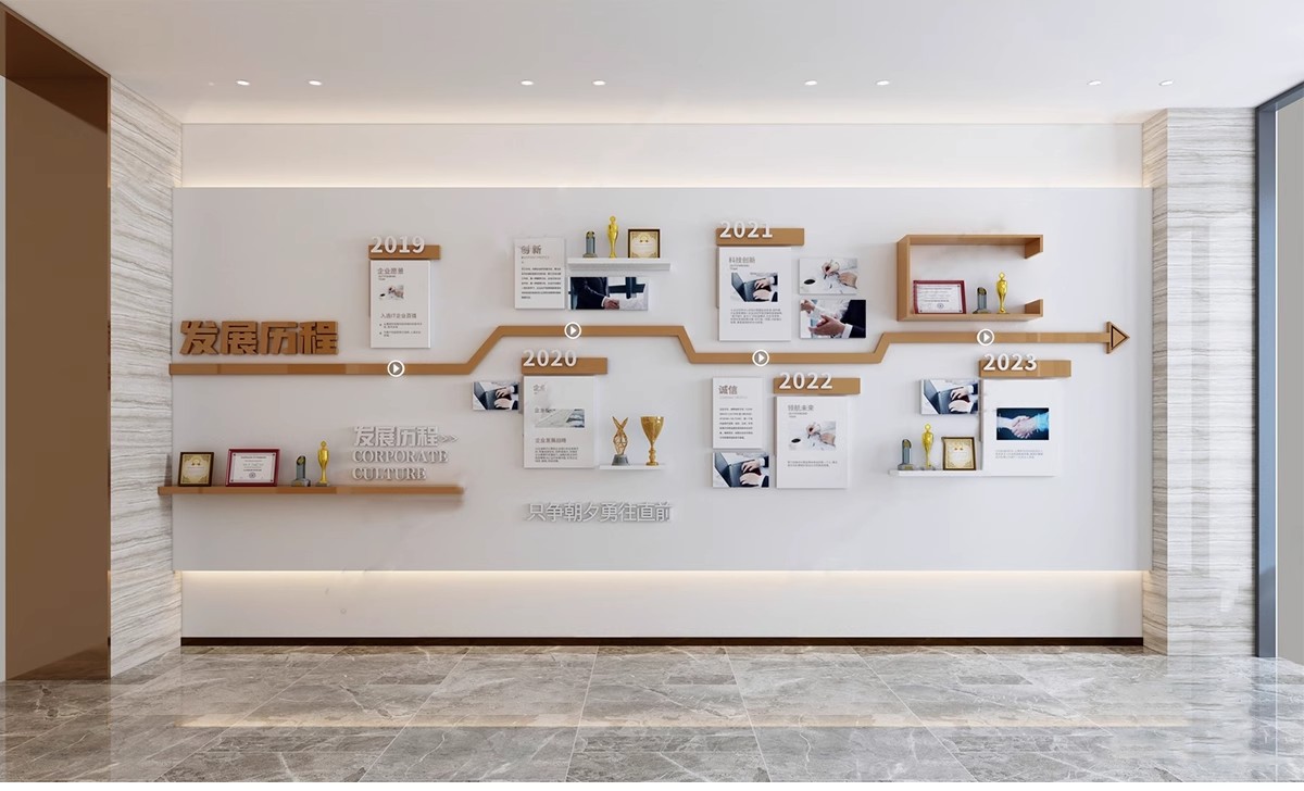 图片[5]-2025现代企业发展宣传文化墙3D模型员工业绩墙报3Dmax源文件素材-大怪兽分享