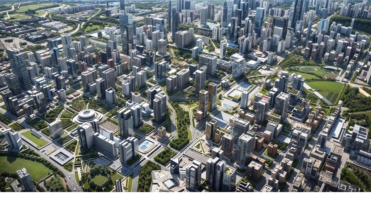 图片[6]-现代城市建筑配楼规划街道老城区住宅写字楼高层建筑群配景su模型-大怪兽分享