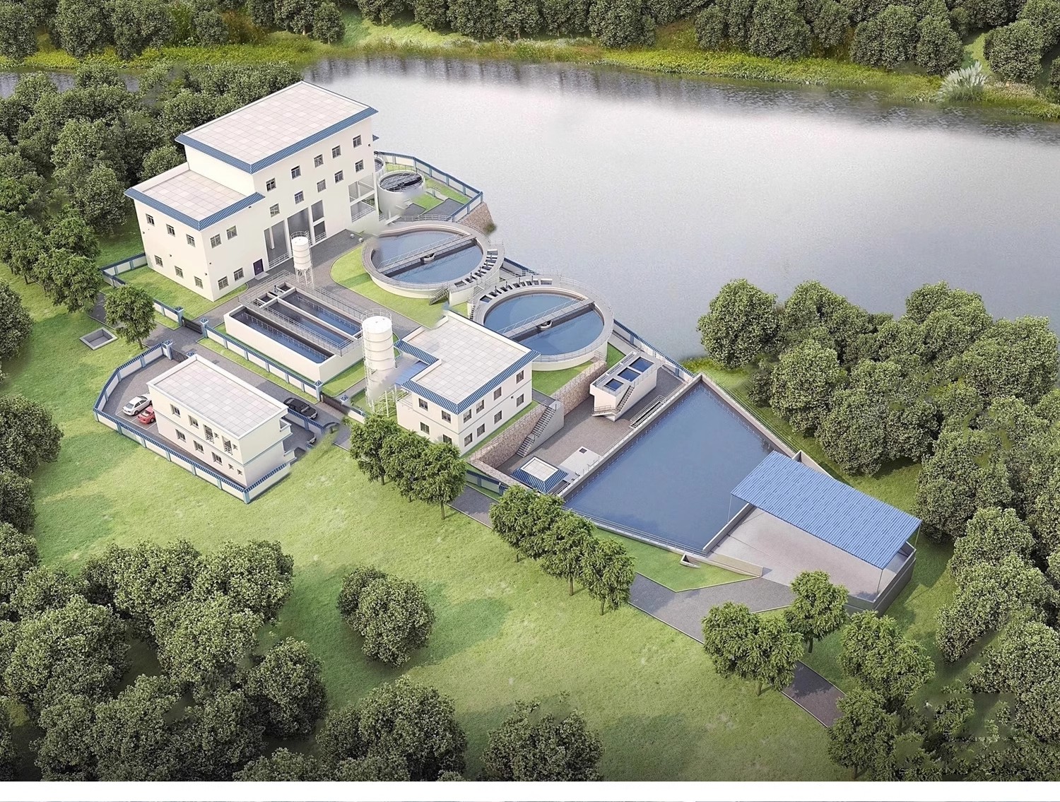 图片[6]-水库水坝su模型现代水利工程水闸发电站河流水电站堤坝草图大师-大怪兽分享
