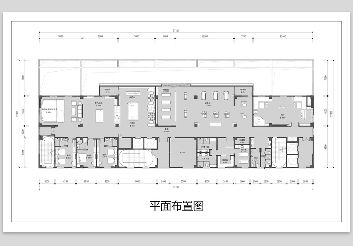 图片[6]-会所CAD施工图 装修设计休闲娱乐平面布置布局图养生酒庄效果图-大怪兽分享