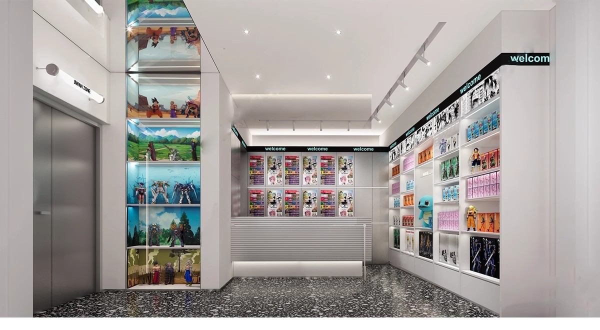 图片[6]-手办潮玩店玩具店儿童卡通公仔娃娃礼品店展柜橱柜草图大师su模型-大怪兽分享