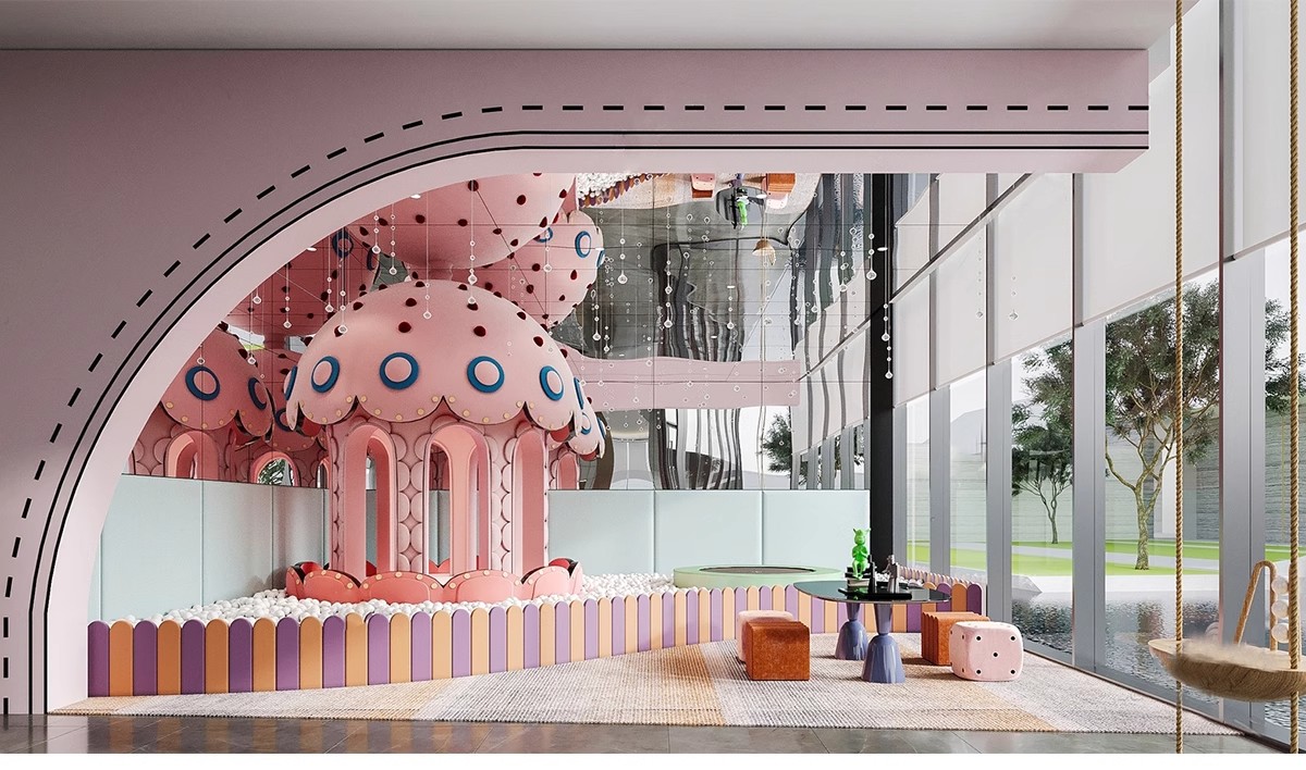 图片[6]-草图大师商场室内儿童乐园游乐场淘气堡设施城堡海洋球设备SU模型-大怪兽分享