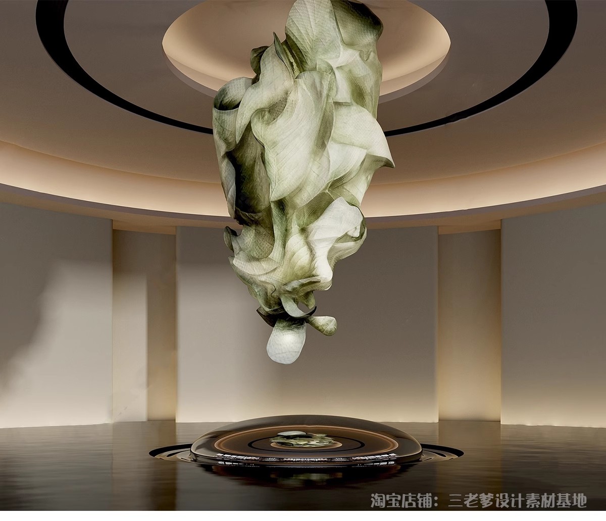 图片[7]-室内雕塑装置SU模型 景观小景场景雕塑造景场景家装工装单体艺术-大怪兽分享