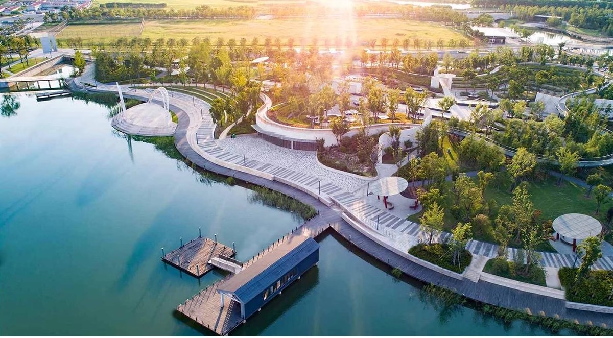 图片[7]-滨水公园湿地带状生态河道图纸景观平面方案设计平面图CAD施工图-大怪兽分享
