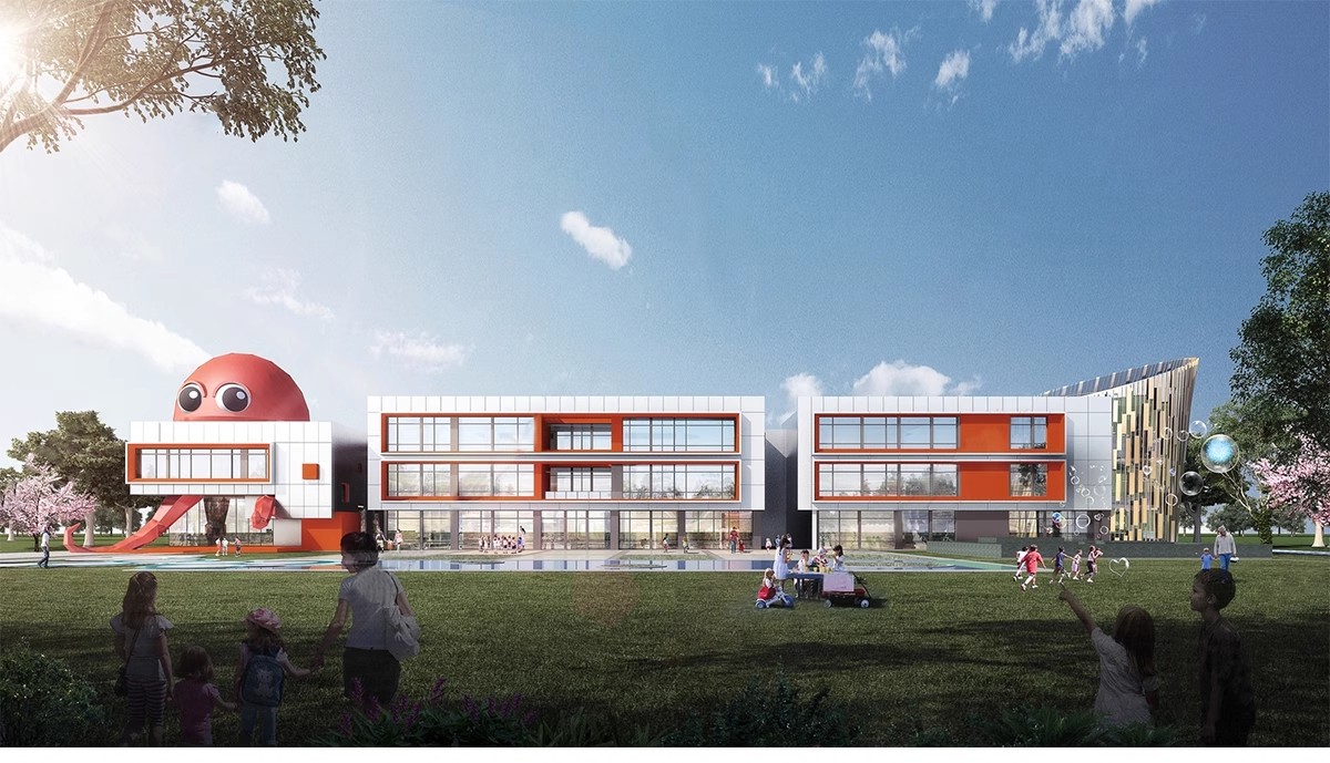 图片[8]-幼儿园景观建筑园林户外活动场地教学学校外观su模型草图大师素材-大怪兽分享