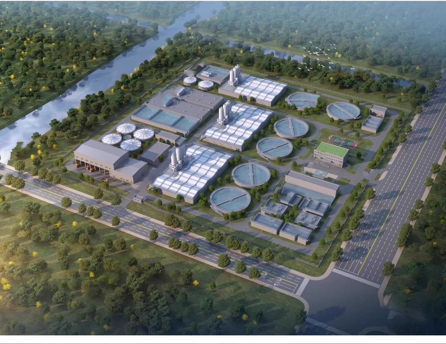 图片[8]-水库水坝su模型现代水利工程水闸发电站河流水电站堤坝草图大师-大怪兽分享