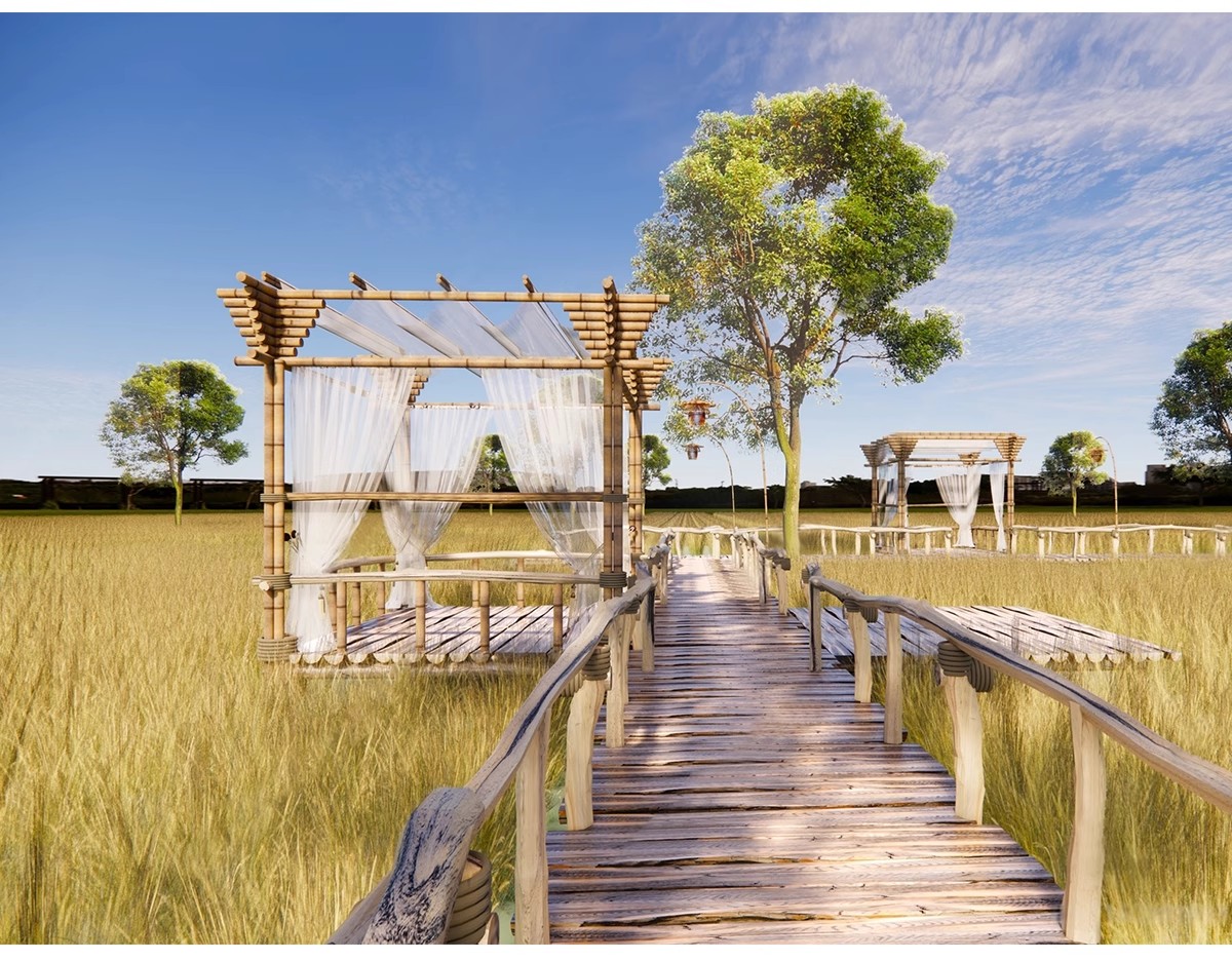 图片[8]-美丽乡村稻田农庄民宿餐厅咖啡厅景观田园公园野餐露营网红SU模型-大怪兽分享