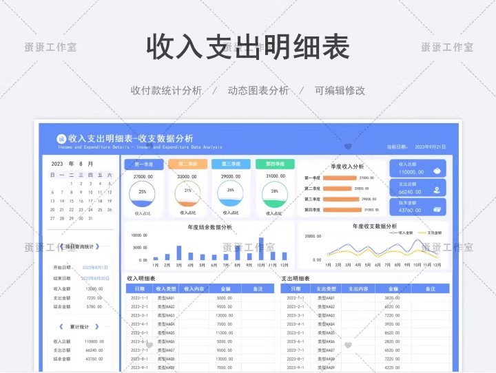 图片[5]-财务报表收入支出明细统计管理查询餐厅酒店个人企业店铺家庭饭店-大怪兽分享