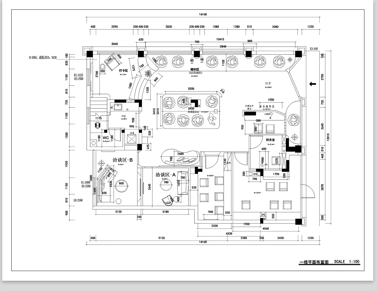 图片[8]-婚纱店摄影店影楼CAD施工图 室内平面布置方案礼服馆装修设计素材-大怪兽分享