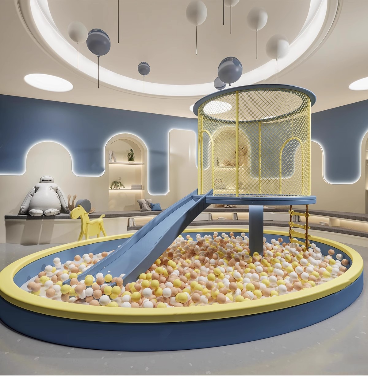 图片[8]-草图大师商场室内儿童乐园游乐场淘气堡设施城堡海洋球设备SU模型-大怪兽分享