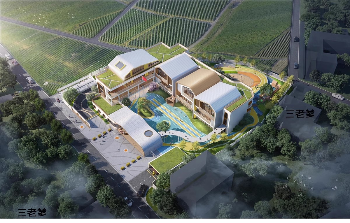 图片[9]-幼儿园景观建筑园林户外活动场地教学学校外观su模型草图大师素材-大怪兽分享