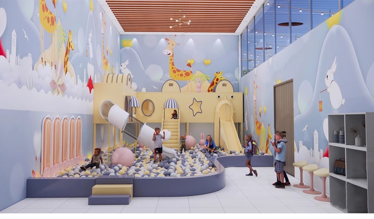 图片[9]-草图大师商场室内儿童乐园游乐场淘气堡设施城堡海洋球设备SU模型-大怪兽分享