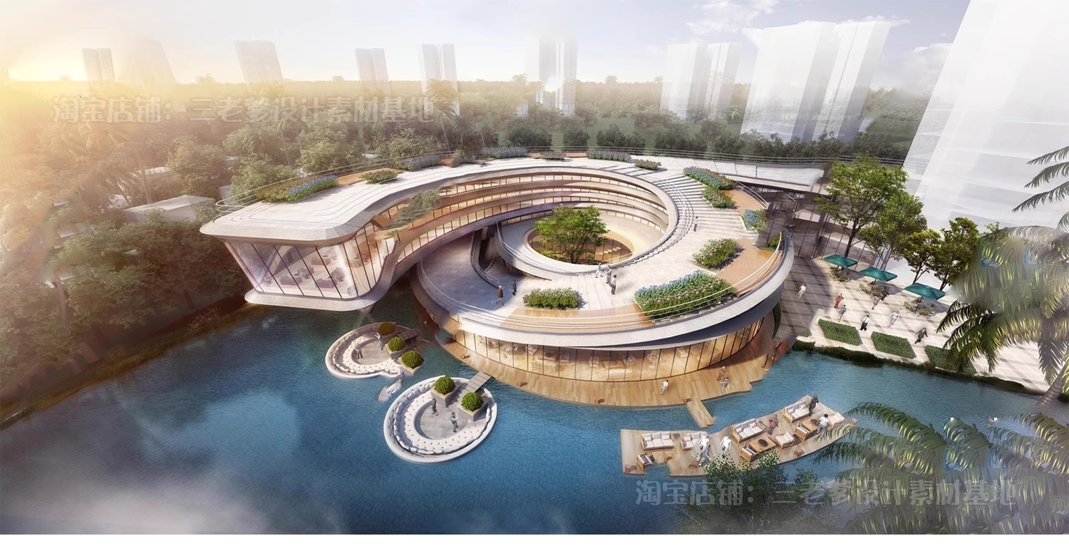 图片[10]-异形圆形建筑SU模型曲线展览馆美术馆艺术文化场馆科技馆草图大师-大怪兽分享