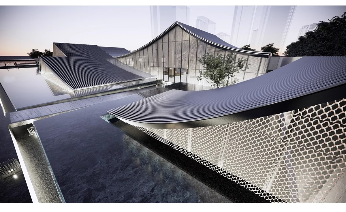 图片[10]-网红建筑屋顶花园SU模型 新中式休闲座椅拍照打卡点景观草图大师-大怪兽分享