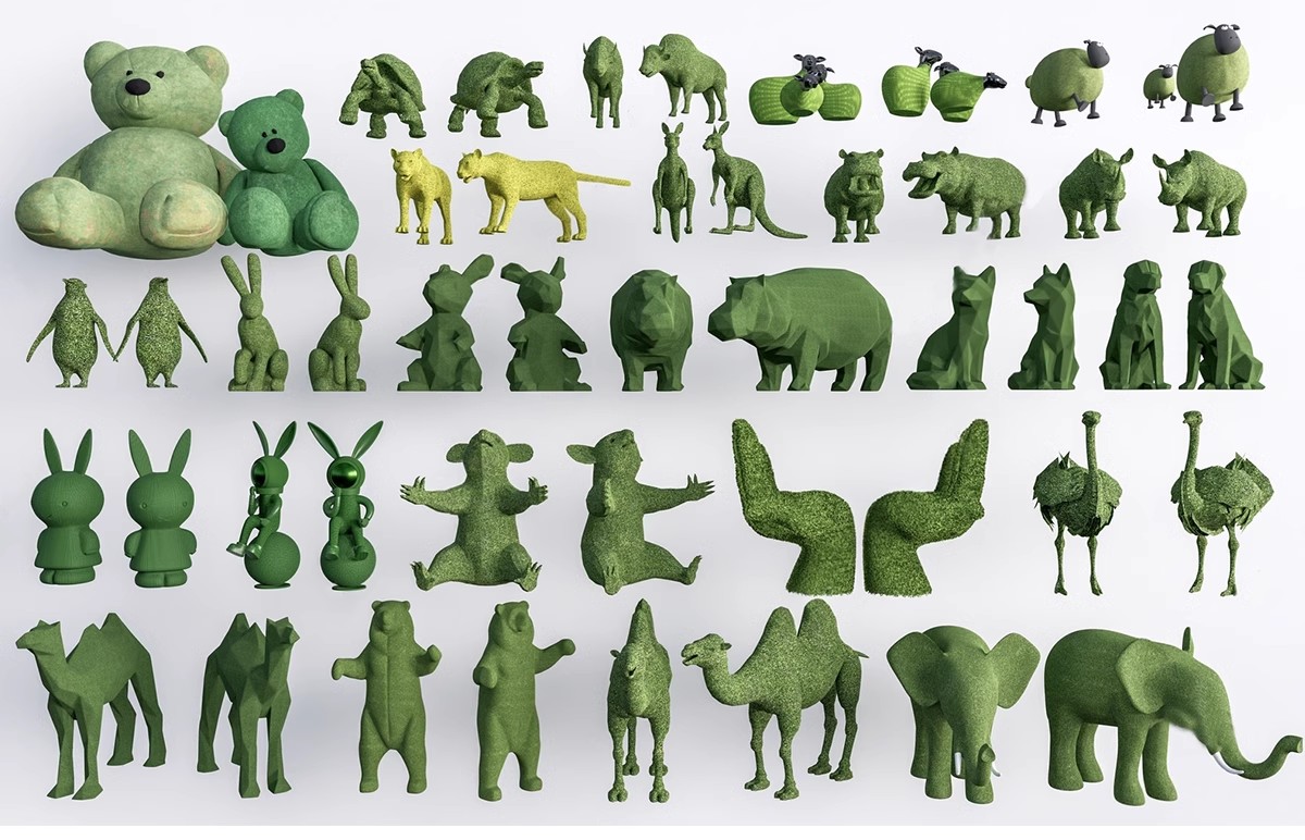 图片[10]-商业街卡通动物雕塑su模型商业广场公园景观小品熊猫麋鹿草图大师-大怪兽分享