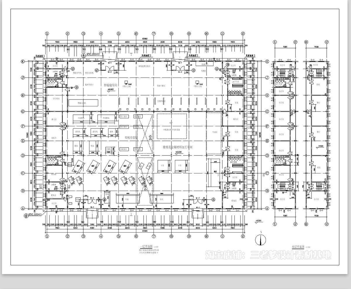 图片[10]-厂房办公建筑CAD图纸大中小型工业流水线生产车间设计施工图素材-大怪兽分享
