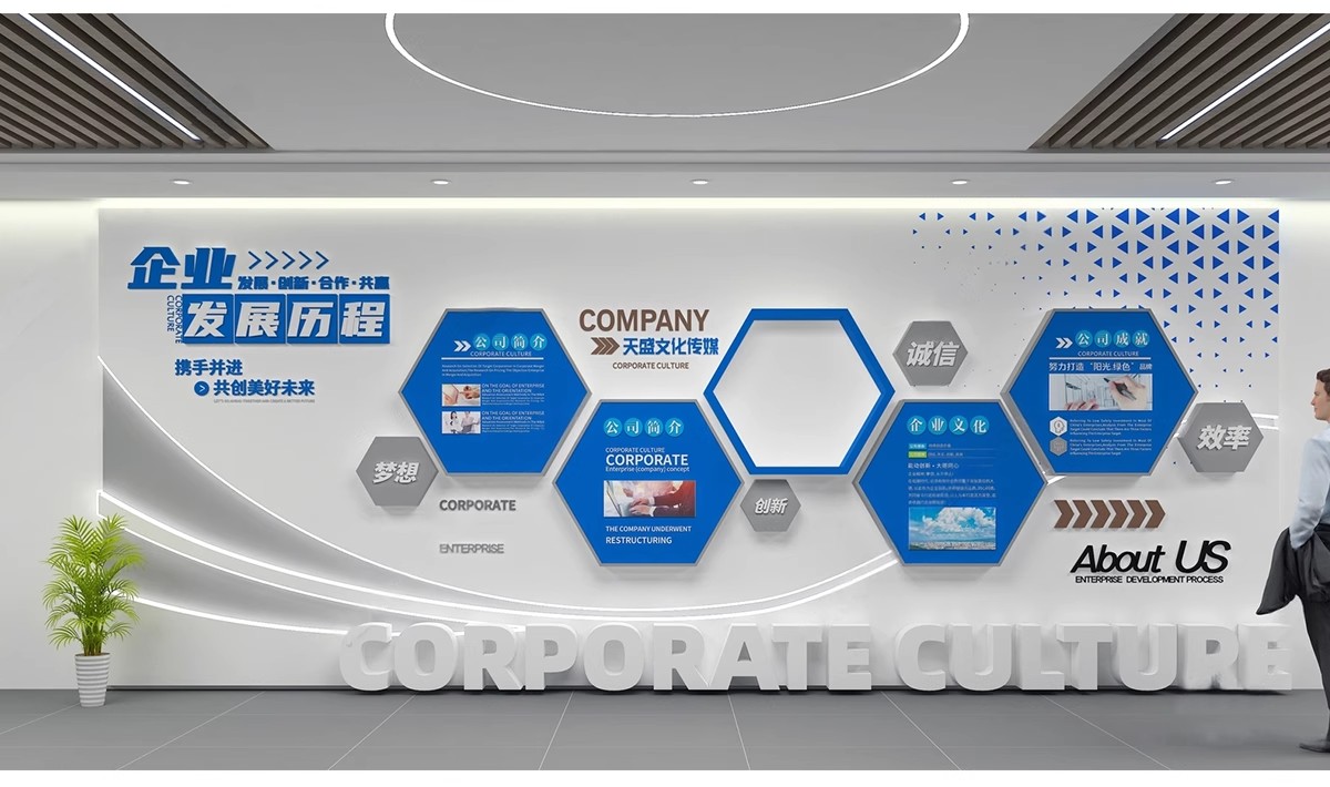 图片[10]-2025现代企业发展宣传文化墙3D模型员工业绩墙报3Dmax源文件素材-大怪兽分享