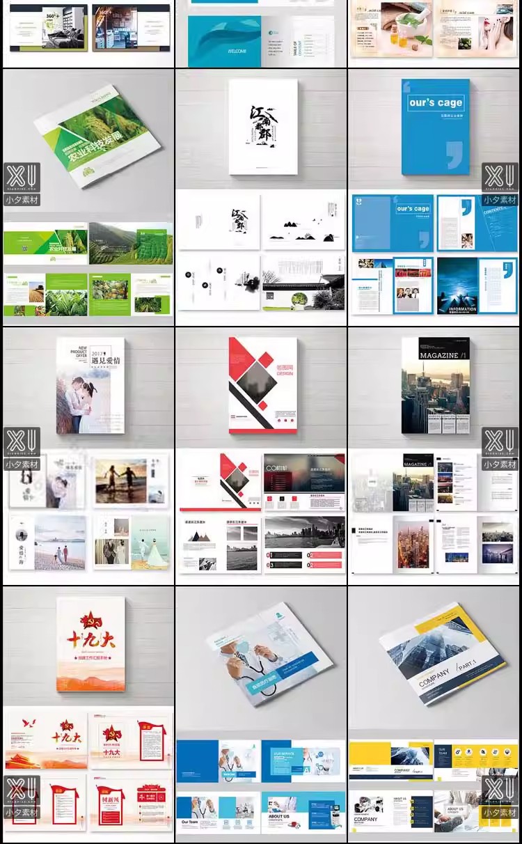 图片[10]-企业公司产品宣传毕业生设计画册排版模板 PSD/AI/CDR设计素材-大怪兽分享