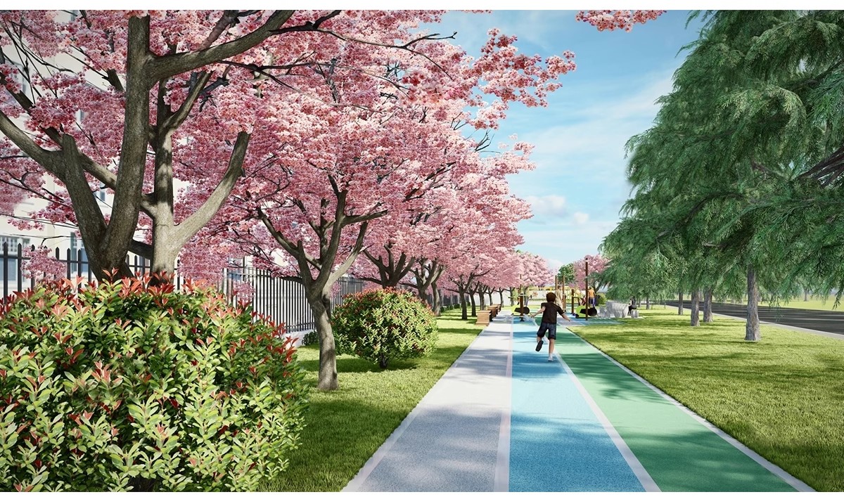 图片[11]-人行道步行道塑胶跑道su模型健身绿道骑行景观道路公园游草图大师-大怪兽分享