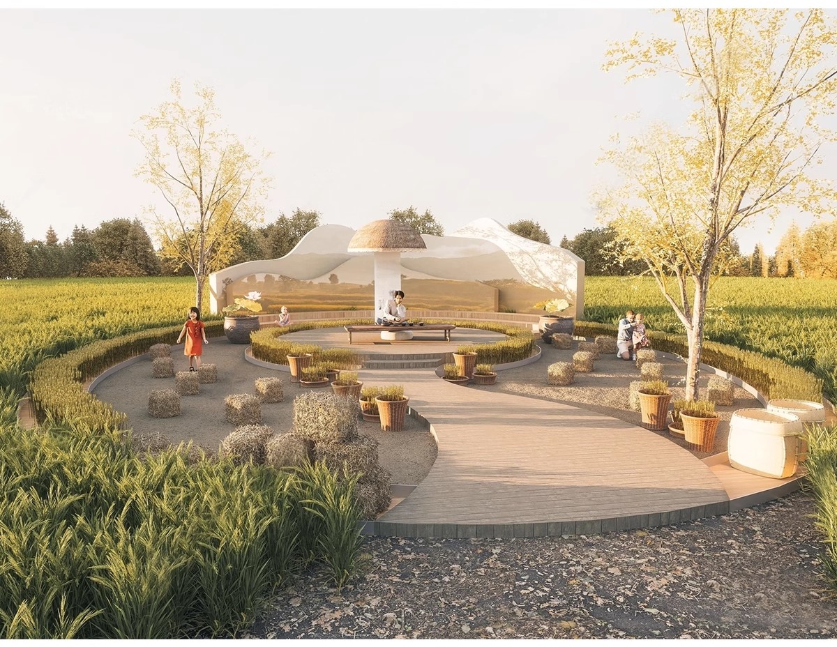 图片[11]-美丽乡村稻田农庄民宿餐厅咖啡厅景观田园公园野餐露营网红SU模型-大怪兽分享