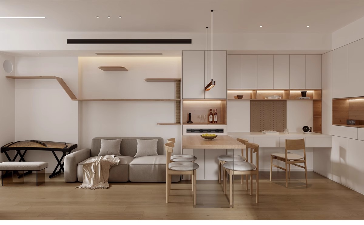 图片[9]-一居室两二居室一厅小户型装修设计实景效果图现代室内参考图全屋-大怪兽分享