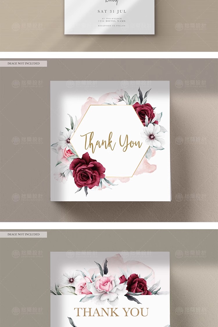 图片[11]-简约手绘水彩花朵植物请柬卡片邀请函贺卡背景海报PSD设计素材图-大怪兽分享