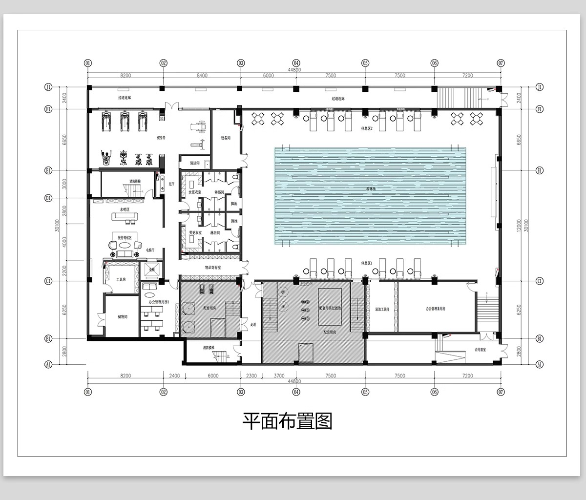 图片[12]-会所CAD施工图 装修设计休闲娱乐平面布置布局图养生酒庄效果图-大怪兽分享