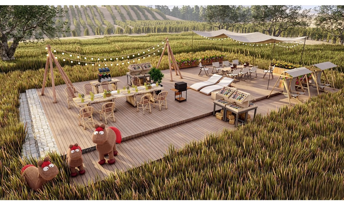 图片[12]-美丽乡村稻田农庄民宿餐厅咖啡厅景观田园公园野餐露营网红SU模型-大怪兽分享