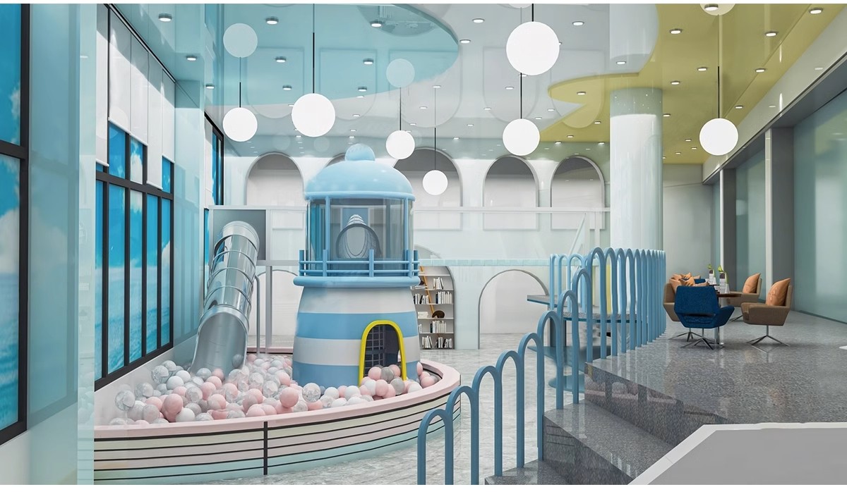 图片[12]-草图大师商场室内儿童乐园游乐场淘气堡设施城堡海洋球设备SU模型-大怪兽分享