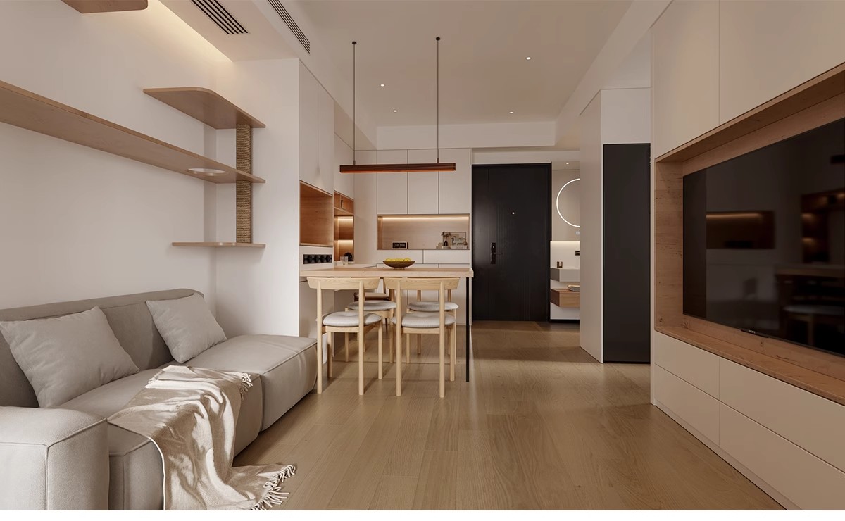 图片[10]-一居室两二居室一厅小户型装修设计实景效果图现代室内参考图全屋-大怪兽分享