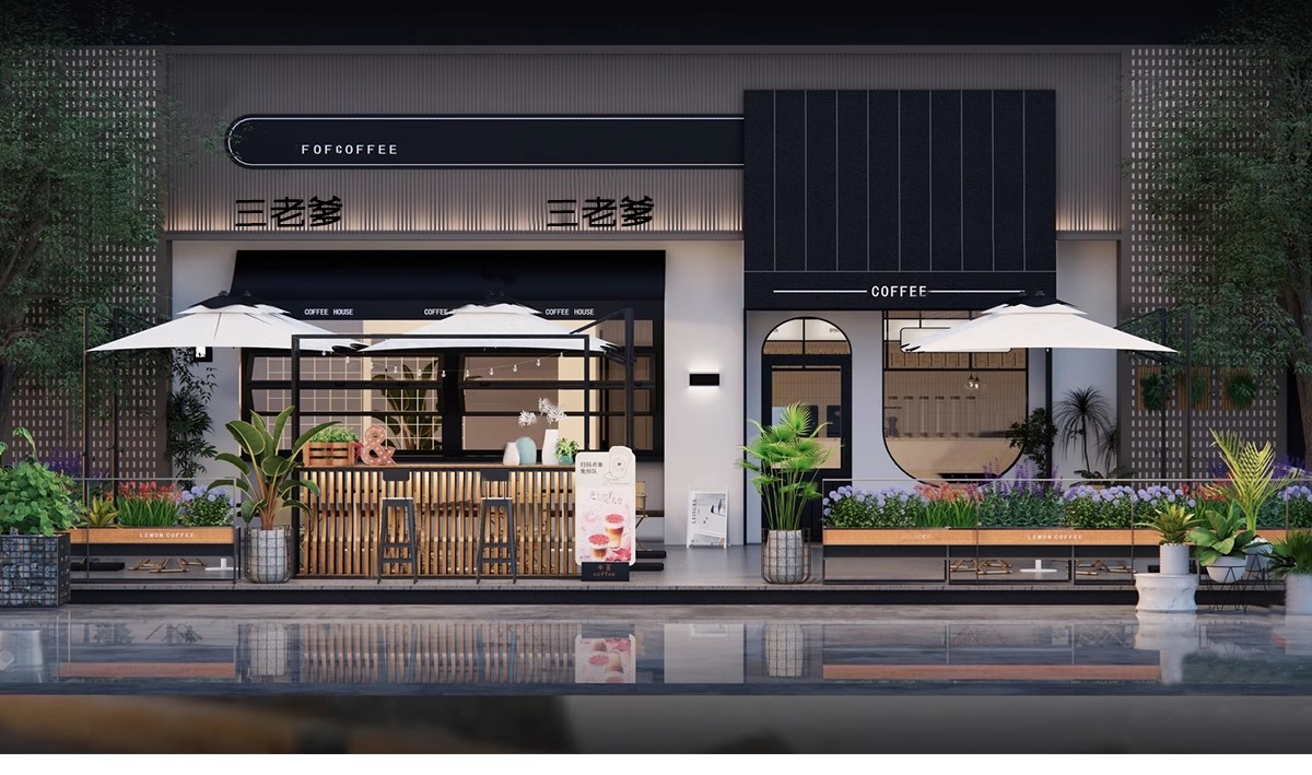 图片[13]-现代商业街外摆店铺餐饮户外景观露天餐厅桌椅座椅移动花箱su模型-大怪兽分享