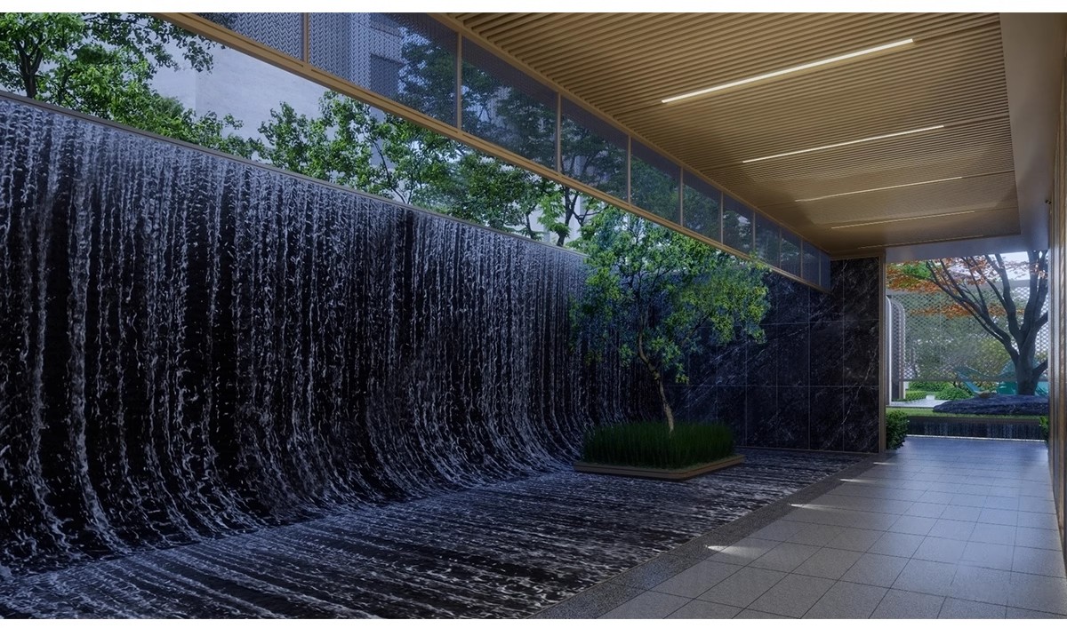 图片[13]-跌水景墙背景墙新中式水景假山流水围墙住宅区庭院景观小品su模型-大怪兽分享