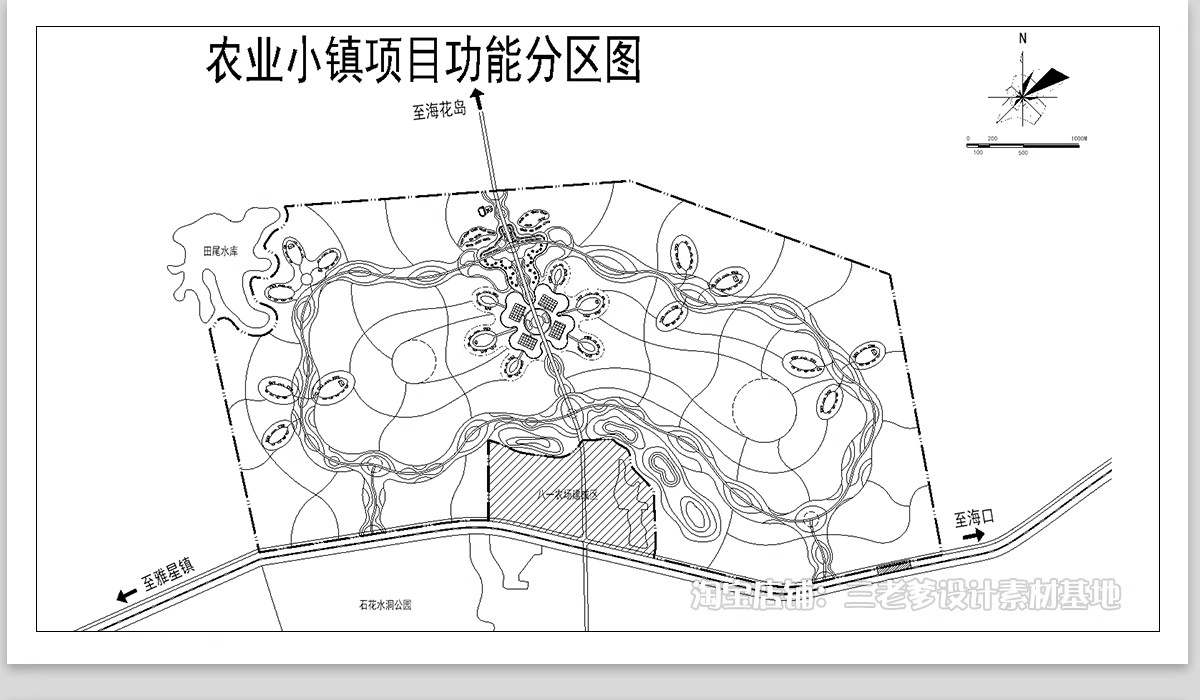 图片[13]-农场农庄CAD平面图方案布局图旅游观光农业园乡村旅游度假村文旅-大怪兽分享