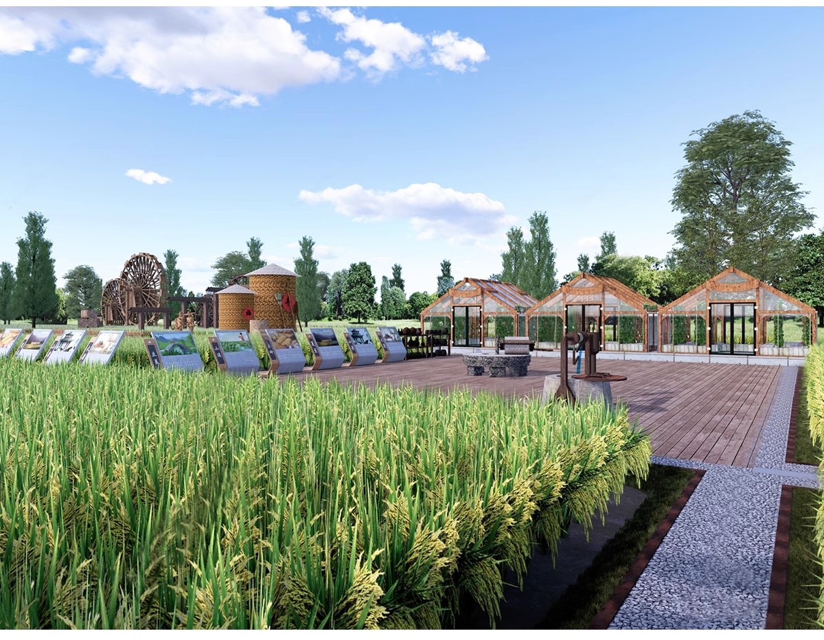 图片[13]-美丽乡村稻田农庄民宿餐厅咖啡厅景观田园公园野餐露营网红SU模型-大怪兽分享