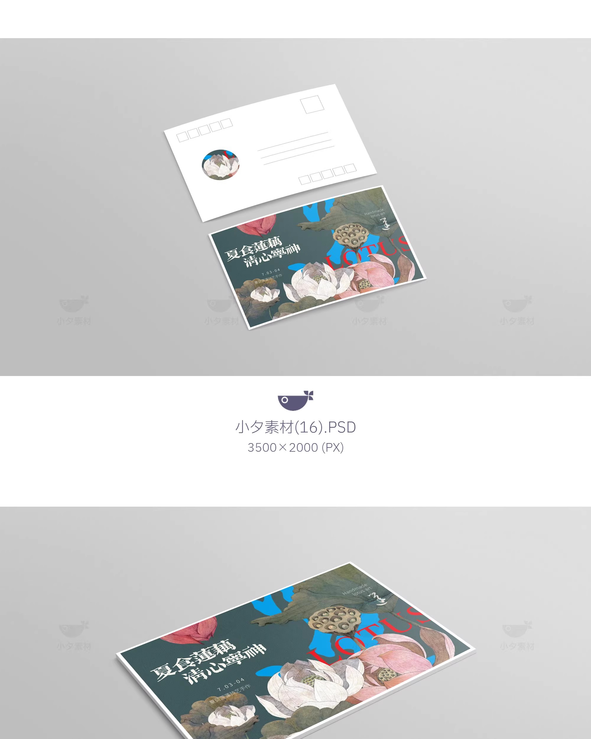 图片[13]-明信片卡片邀请函贺卡vi提案展示效果智能贴图文创VI样机psd素材-大怪兽分享