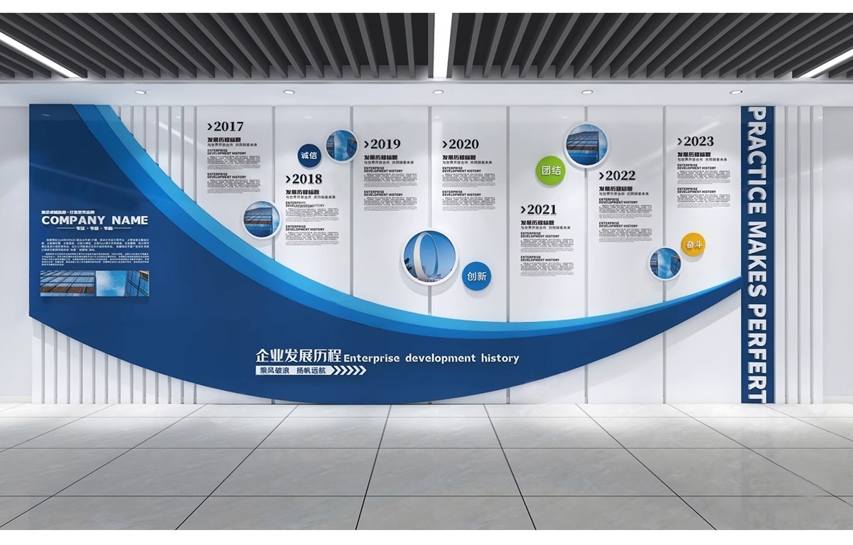 图片[13]-2025现代企业发展宣传文化墙3D模型员工业绩墙报3Dmax源文件素材-大怪兽分享