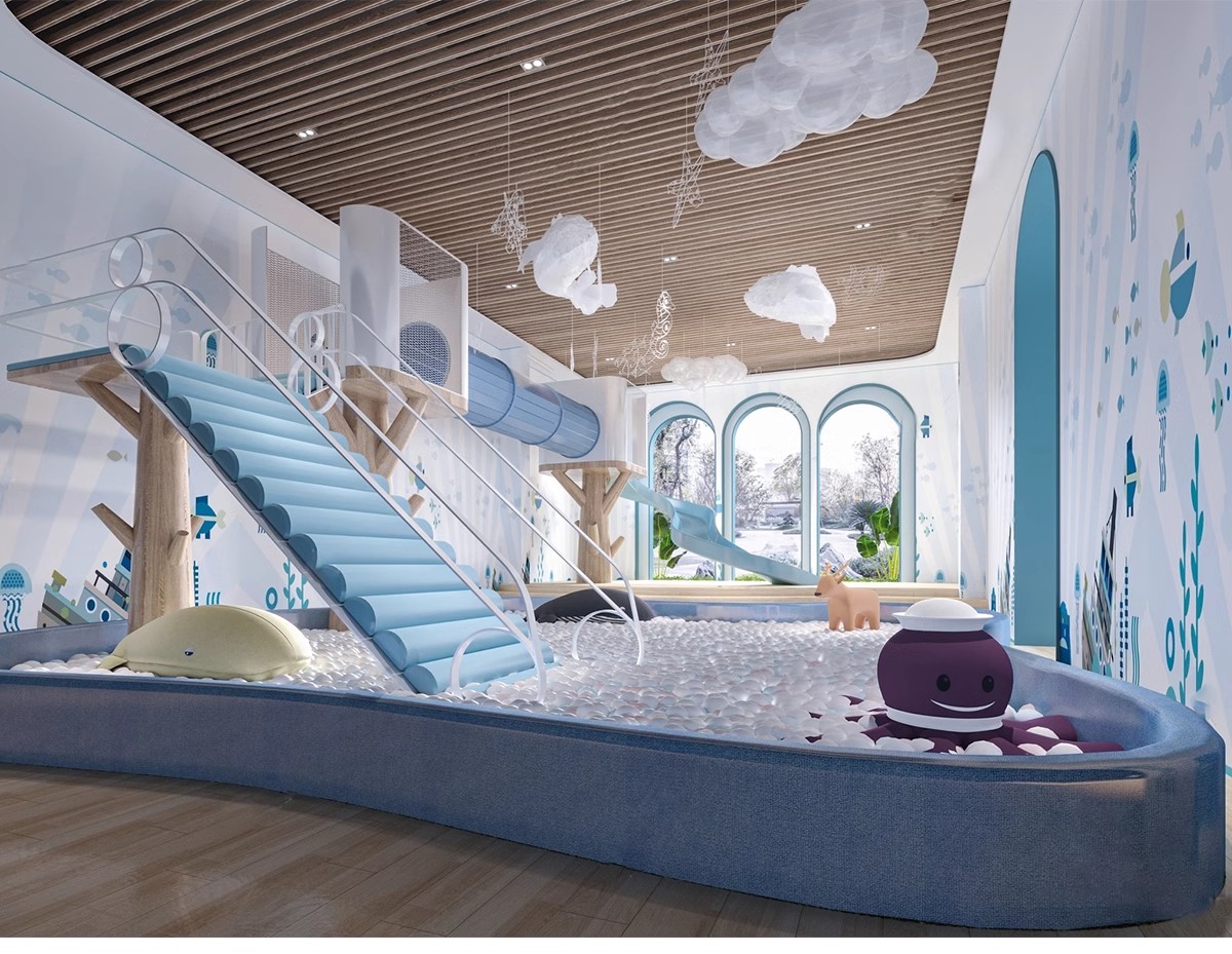 图片[13]-草图大师商场室内儿童乐园游乐场淘气堡设施城堡海洋球设备SU模型-大怪兽分享