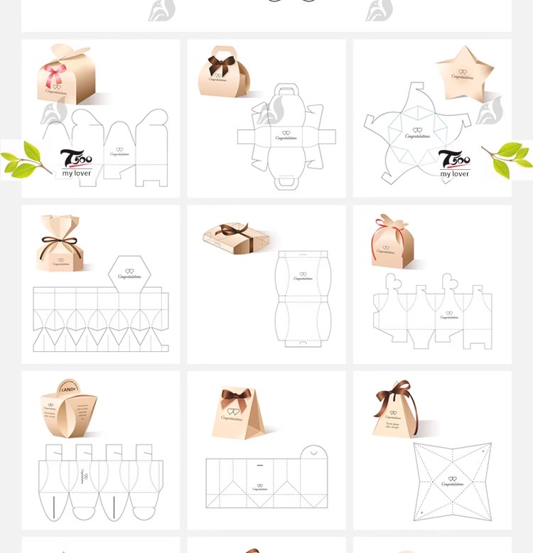 图片[4]-纸盒礼盒包装盒刀版展开图异形纸箱结构刀模效果图设计AI矢量素材-大怪兽分享