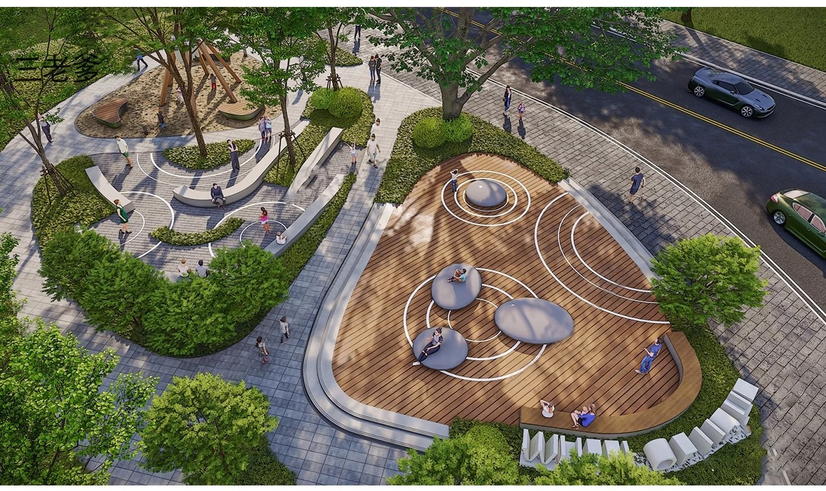 图片[12]-草图大师模型SU园林景观设计 公园广场小区学校室外SketchUp素材-大怪兽分享