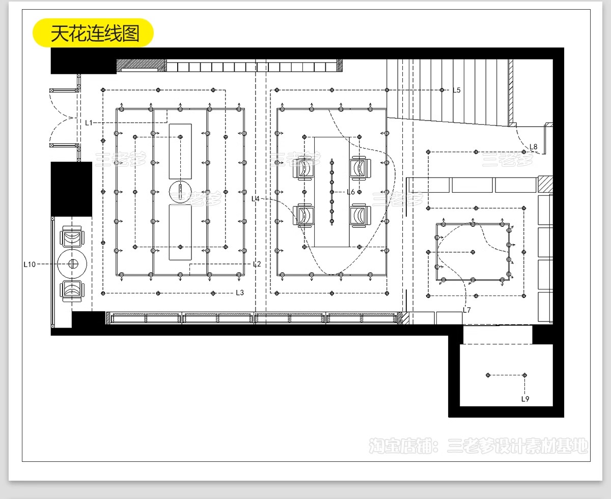 图片[14]-化妆品店CAD施工图纸 美妆店图库装修设计平面布置店面室内效果图-大怪兽分享