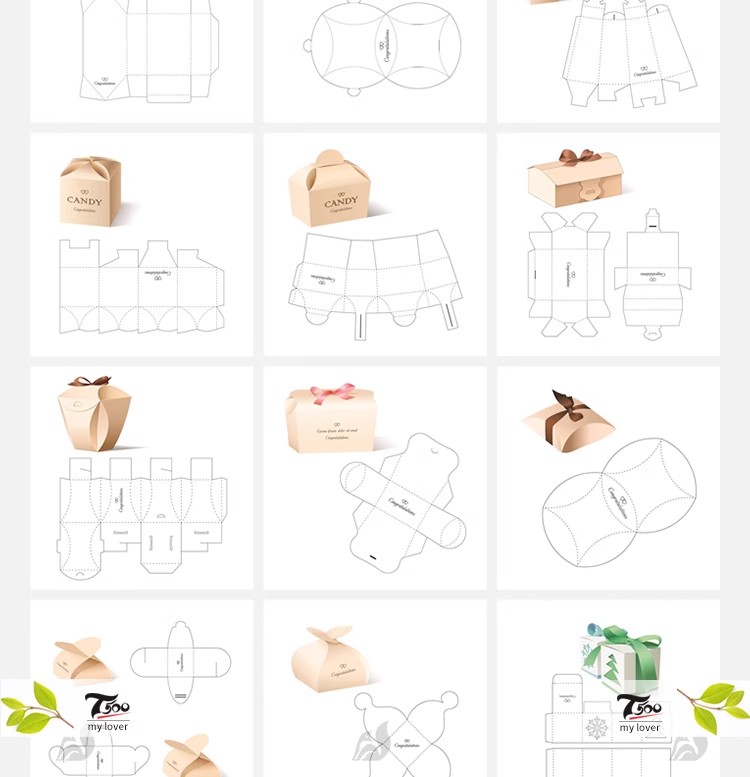 图片[6]-纸盒礼盒包装盒刀版展开图异形纸箱结构刀模效果图设计AI矢量素材-大怪兽分享