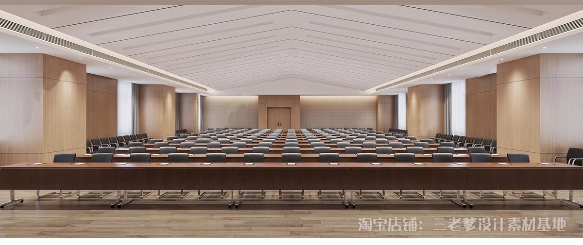 图片[16]-会议室报告大厅阶梯教室3d模型 现代工装大型汇报报告厅演播3Dmax-大怪兽分享