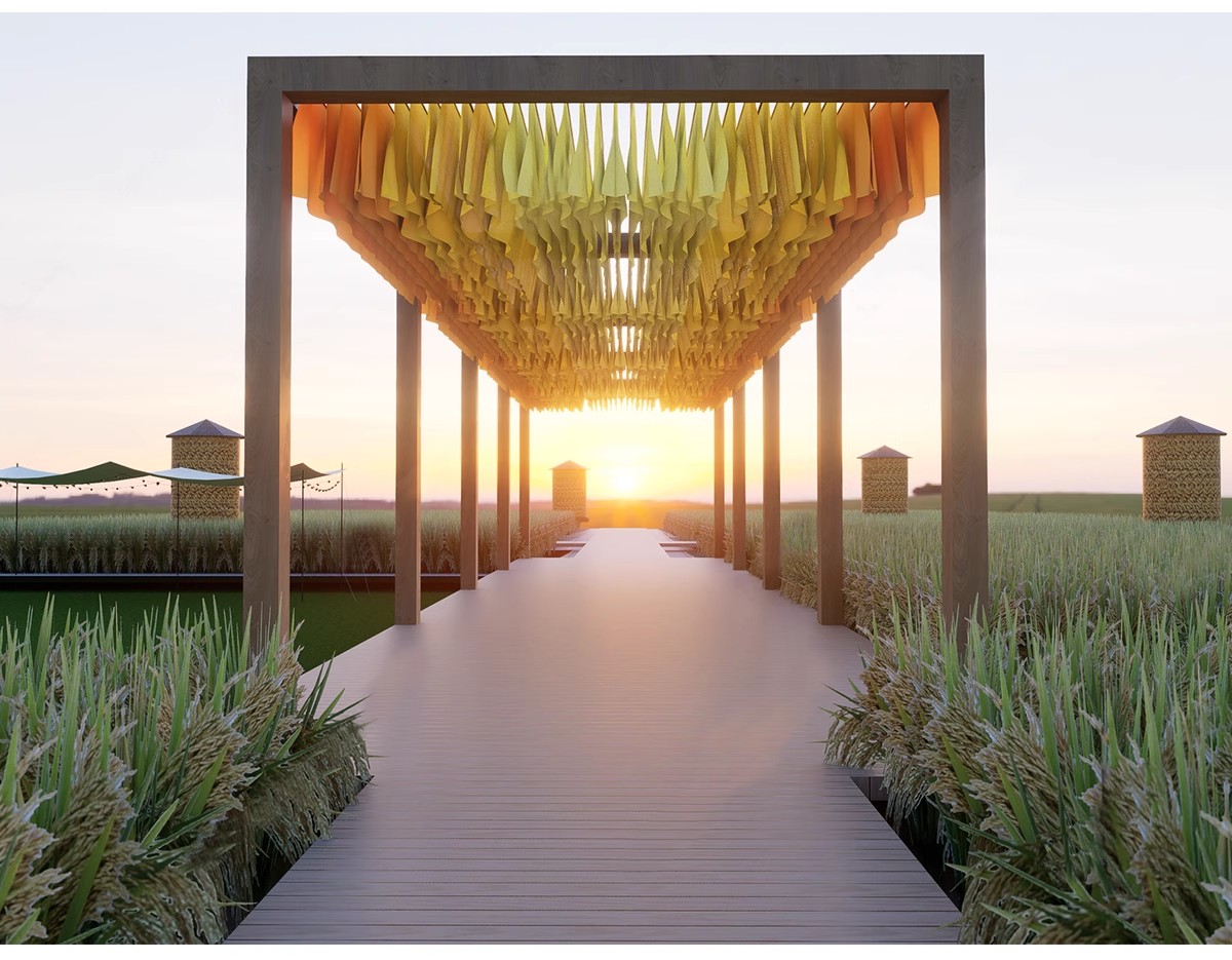 图片[16]-美丽乡村稻田农庄民宿餐厅咖啡厅景观田园公园野餐露营网红SU模型-大怪兽分享