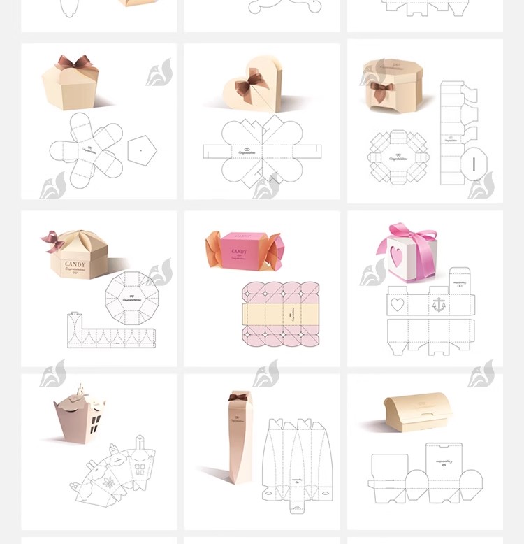 图片[7]-纸盒礼盒包装盒刀版展开图异形纸箱结构刀模效果图设计AI矢量素材-大怪兽分享